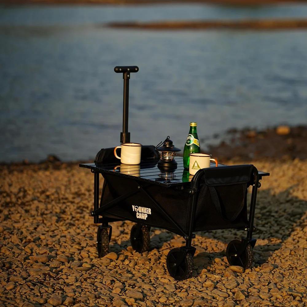 

Foldable Trolley, Outdoor Camping Trolley, Camping Tool, Foldable, Easy to Store, Portable