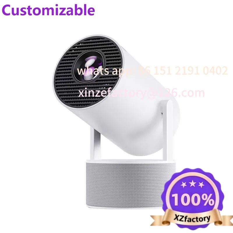 Customizable Portable Stereo Microphone Karaoke Projector Smart Home Theater Projector