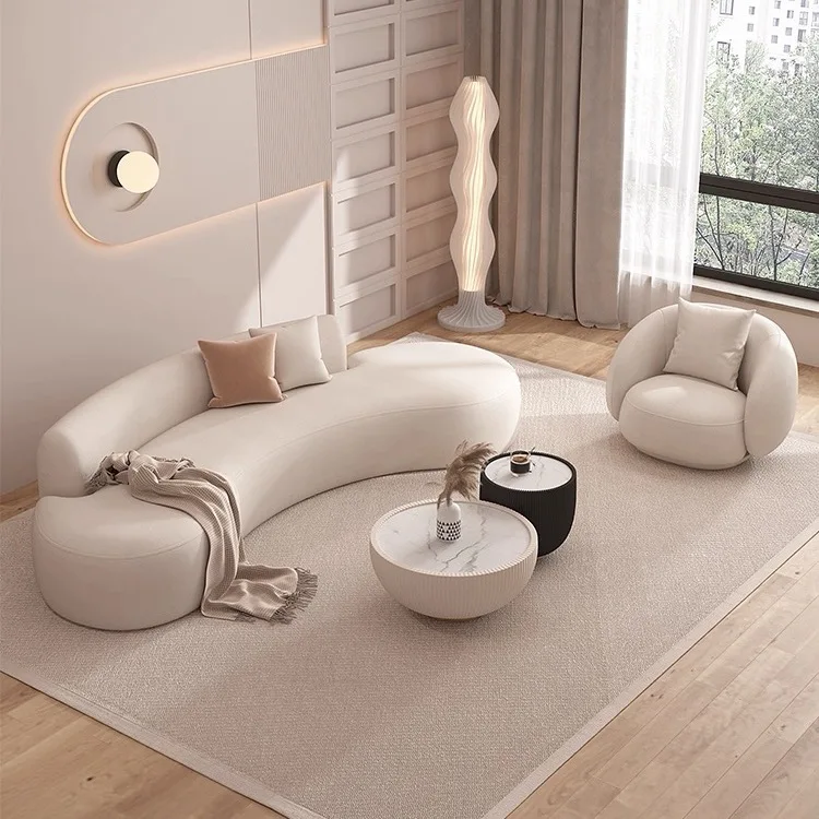 Nordic Style Sofa Living Room Hotel Lobby Office Lounge Area Meeting Guests Straight Row Sofa A Complete Set Of Coffee Table Com