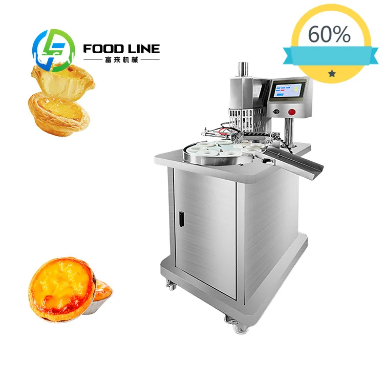 Commercial 8-head Pneumatic Egg Tart Crust Machine, Butter Tray Tower Forming Machine Automatic Cookie Cup Forming Machine