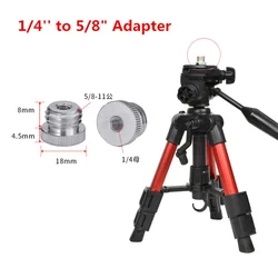 1/4''-20 to 5/8''-11 Threaded Screw Adapter for Tripod Laser Level /Microphone/Photographic Camera Convert Connector Accessories
