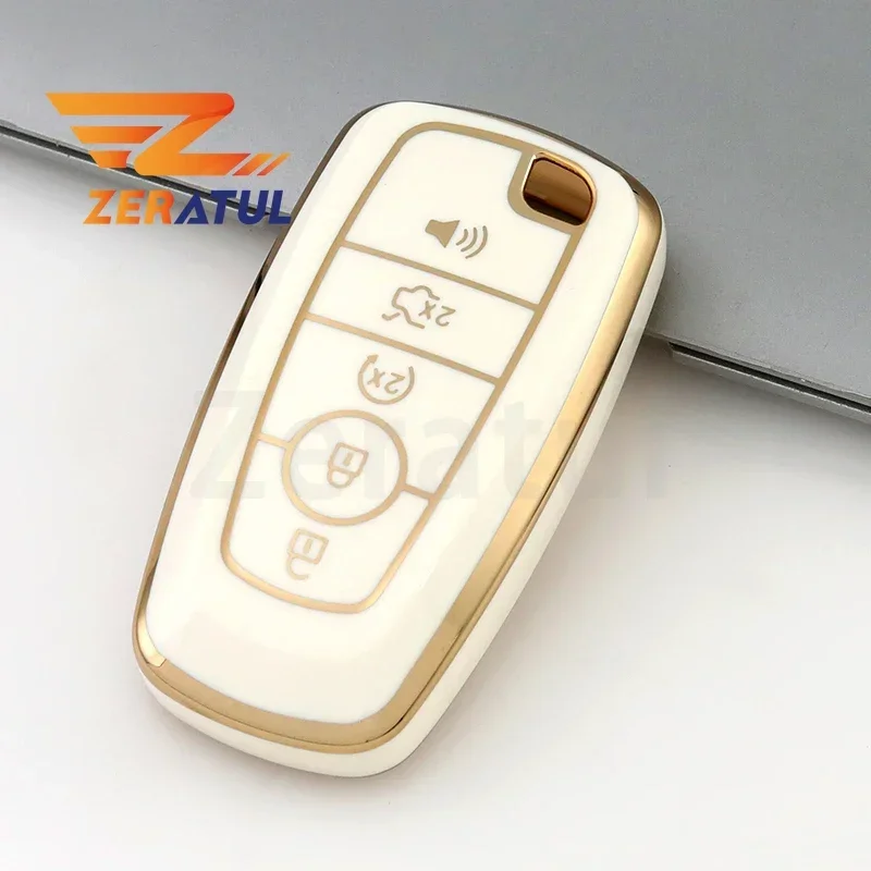 5 Buttons Car Key Cover Case Shell Holder Accessories for Ford Fusion Mondeo Mustang Explorer Edge EcoSport F-150 F-250 F-350