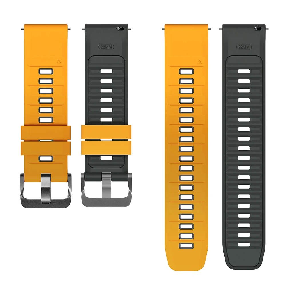 22mm Sport Watchband For Huawei Watch GT 6 Pro 46mm/GT5 GT4 GT3 GT2/Watch 5 4 3/Ultimate Replacement Silicone Strap Bracelet