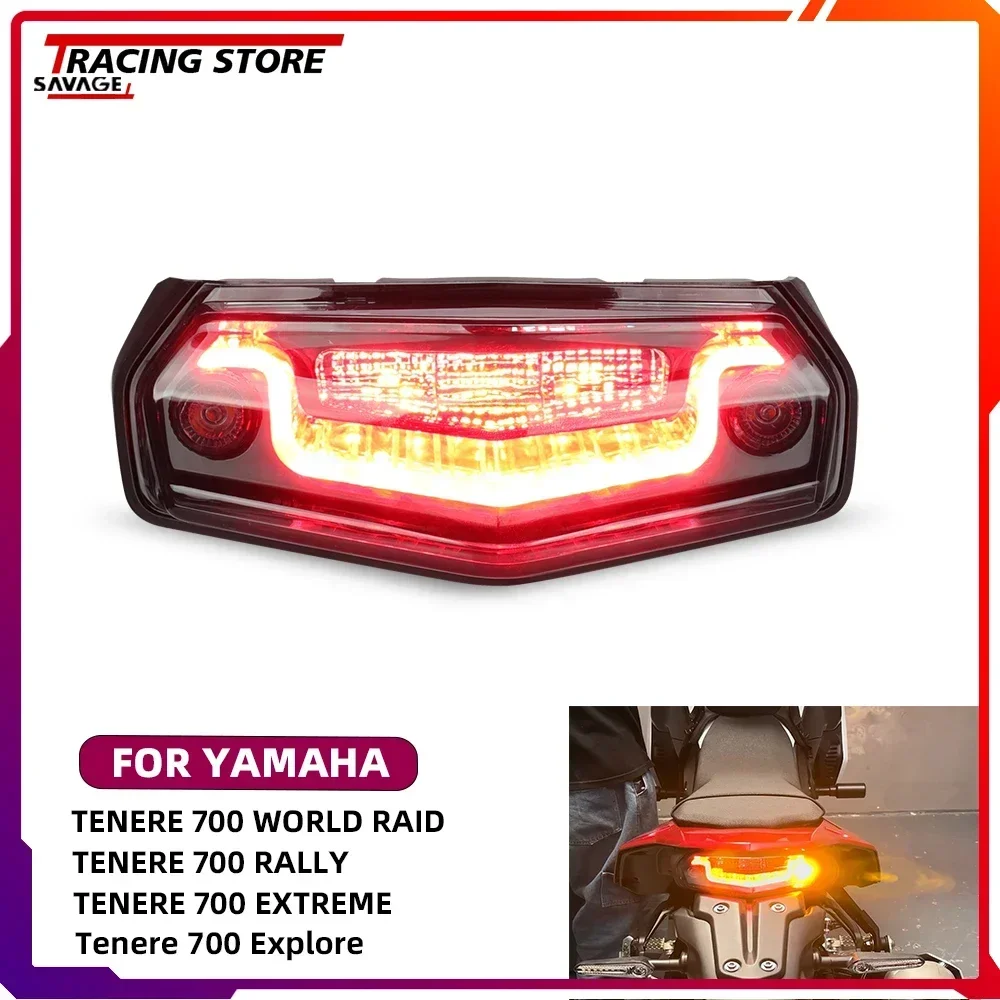 LED Integrated Taillight For Yamaha Tenere 700 World Raid Rally Extreme Explore Brake Light Turn Signals Blinker Daytime Light