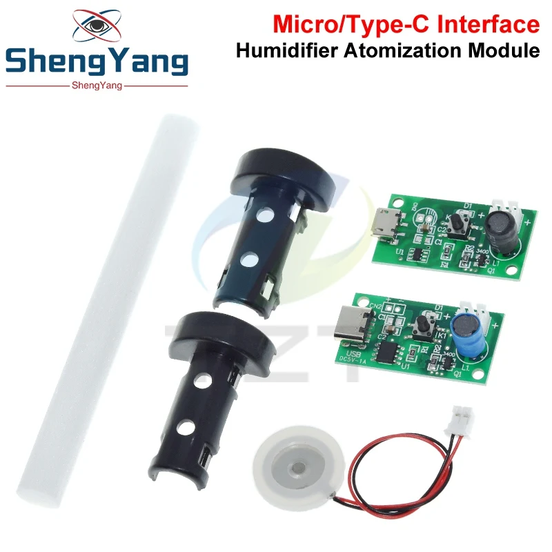 USB Mini Humidifier DIY Kits Mist Maker and Driver Circuit Board Fogger Atomization Film Atomizer Sheet Mini Oscillating image 3