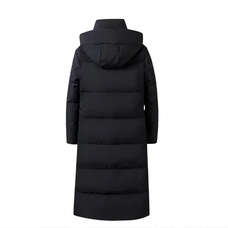 Long Down Jacket Men's Super Long Over The Knee New Couple Wear Winter Jacket Loose Large Size Mid-Length Coat Women