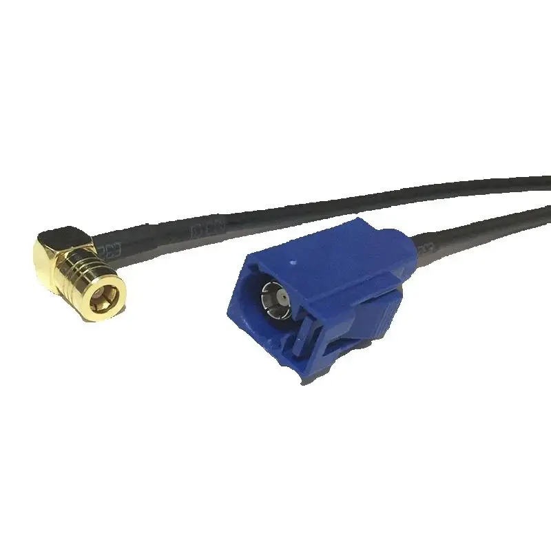 

New SMB Female Right Angle Switch FAKRA C female pigtail cable RG174 Wholesale 20CM 8" Adapter