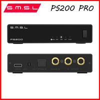 New SMSL PS200PRO High Resolution Audio Decoder USB MQA DAC XU316 Decktop DAC MQA-CD ES9039Q2M 32bit/768kHz DSD512 Headphone
