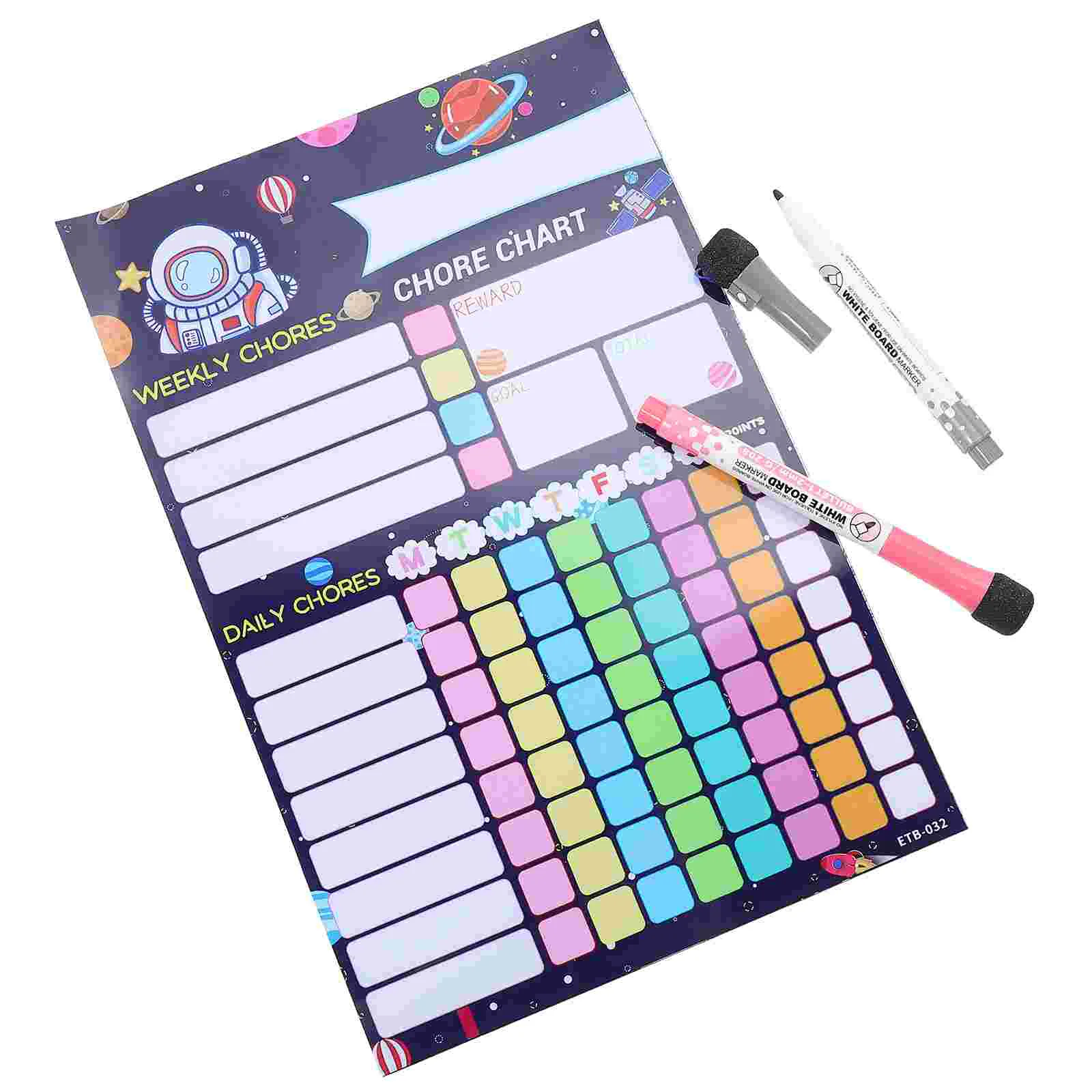 10 PCS Premium Magnetic Kids Chart Reward Table Behavior Stickers for Family Routine Habit Development Calendar