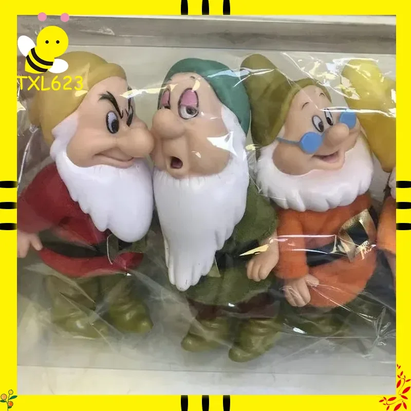 

Disney 7 шт., набор фигурок Белоснежки и семь гномов, 15 см, коллекционные куклы из ПВХ, топпер для торта, идеальный подарок на день рождения для детей