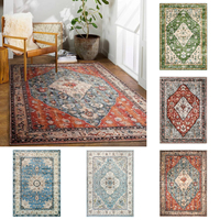 Boho Vintage Tribal Fuchsia Carpet Traditional Türkiye Living Room Home Retro Decor Kitchen Decor Mat Non Slip Creative Gift Rug