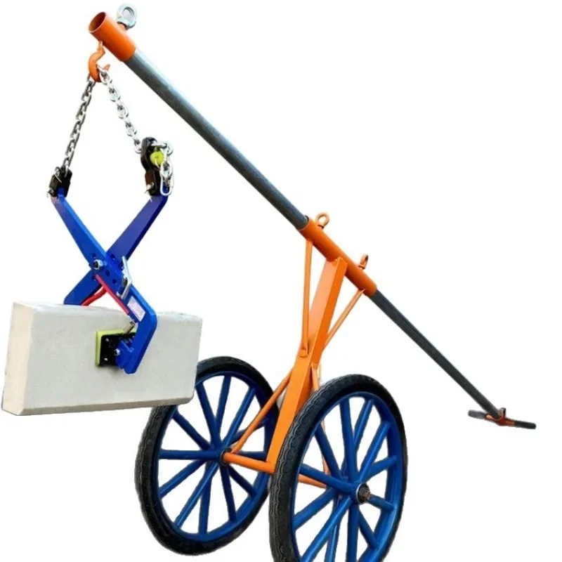 Marble slabs are used for curb carts for roadside handling