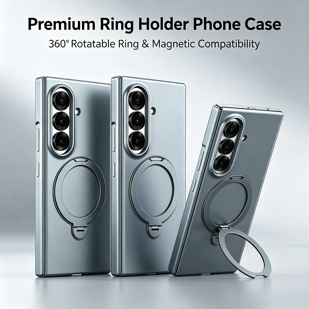Magnetic Hinge All-included Case For Samsung Galaxy Z Fold 8 Ultra 7 6 5 4 With Fingerprint-proof Front  Cover