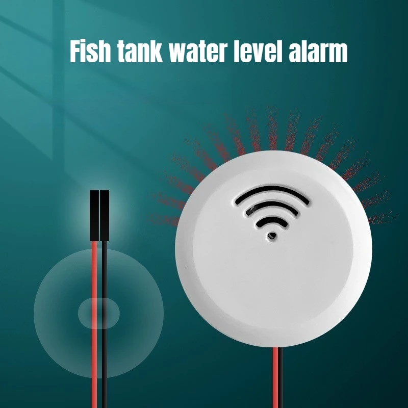 Fish Tank Water Level Alarm, Immersion Detector for Home Aquarium/Pool/Water Tank Overflow & Full Water Sensor