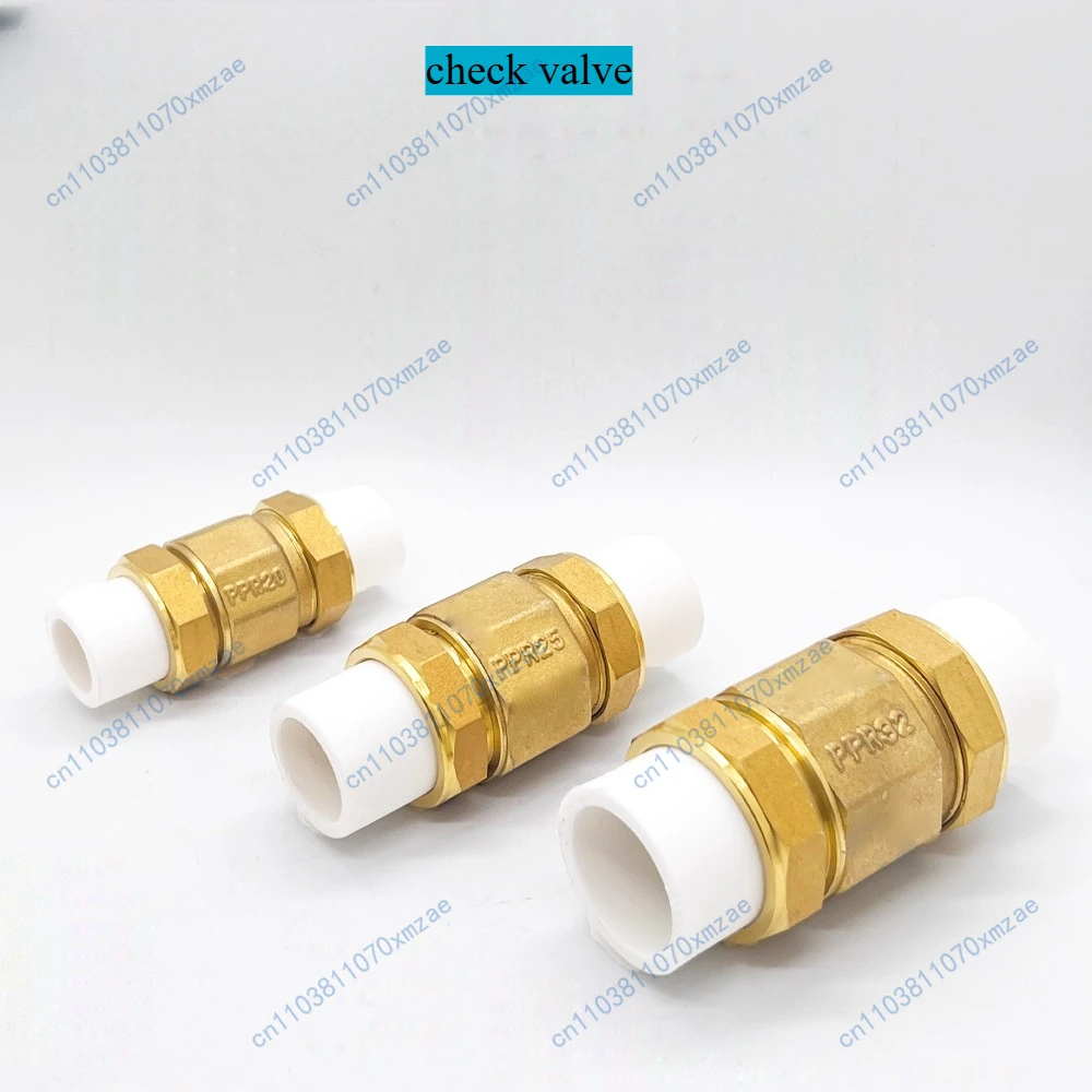 

1 шт. медный обратный клапан PPR медный горизонтальный вертикальный двойной соединительный односторонний клапан обратная остановка 4/6 дюймов DN20/25/32