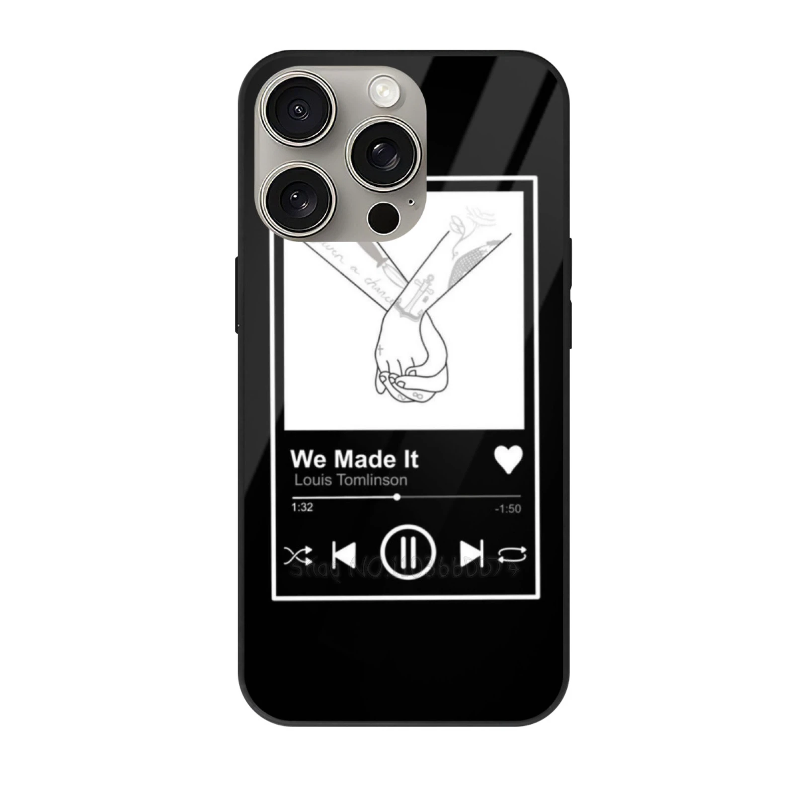 نحن جعلت ذلك سبوتيفي سونغ الزجاج المقسى جراب هاتف آيفون 16 15 14 13 12 11 برو ماكس زائد غطاءنا صنعنا ذلك سبوتيفي #1