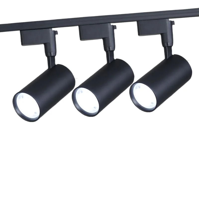 Track light led spotlight clothing store commercial catering energy saving spotlight COB surface mounted rail type track