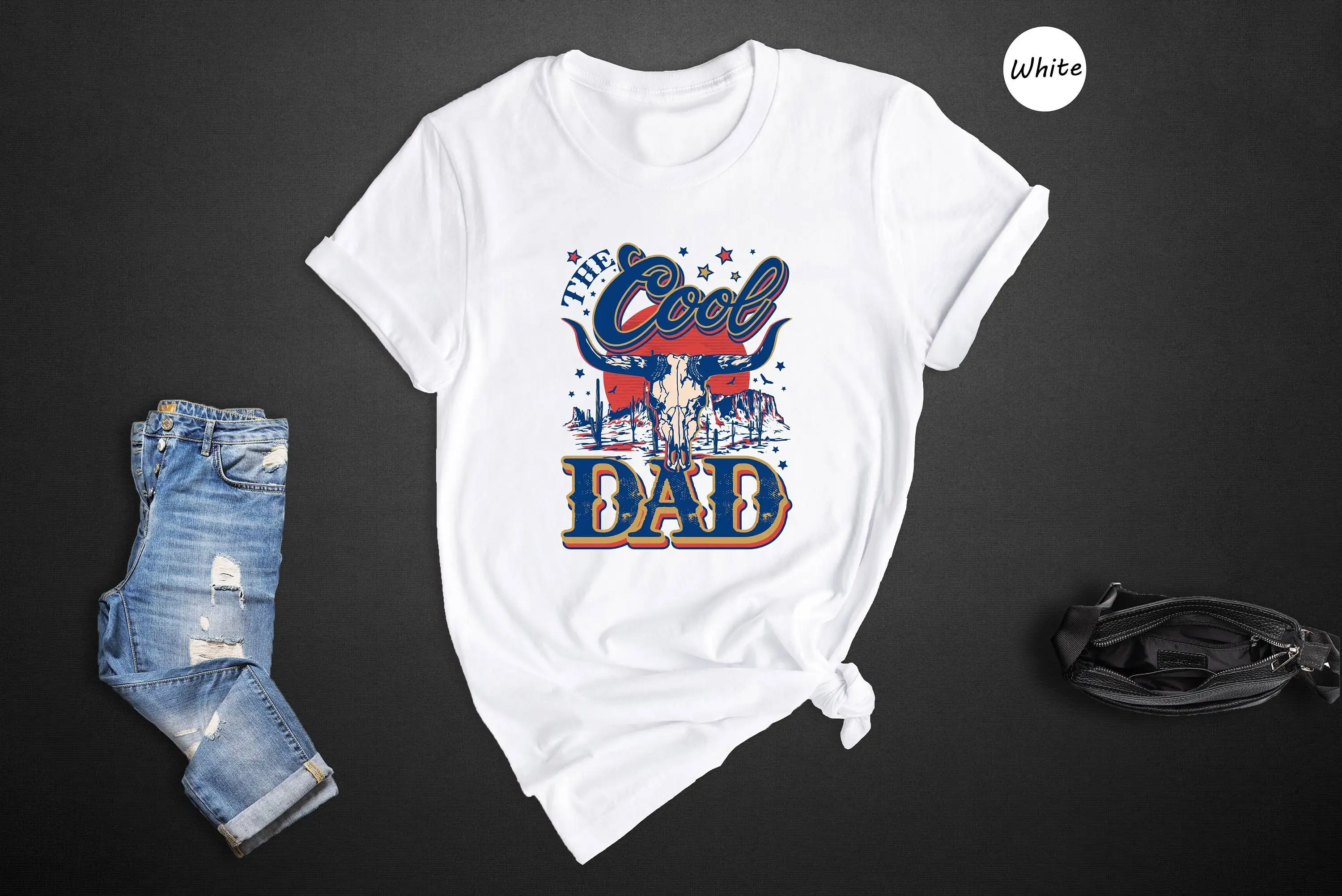 

Футболка «Клатый папа» в стиле вестерн «Отец» Best Ever For Daddy
