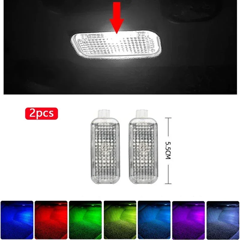 

For Audi A8 D3 4E D4 4H D5 4N 2002-2013 2014 2015 2016 2017 2018 2019 2020 2021 2022 2023 2024 Car Footwell Lights Accessories