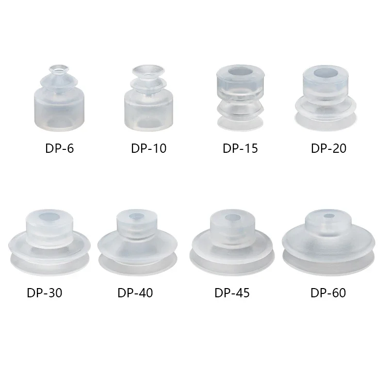 10pcs/lot Robotic Vacuum Suction Cup Double Layers DP-6 DP-8 DP-10 DP-12 DP-15 DP-18 DP-20 DP-25 DP-30 DP-35 DP-40