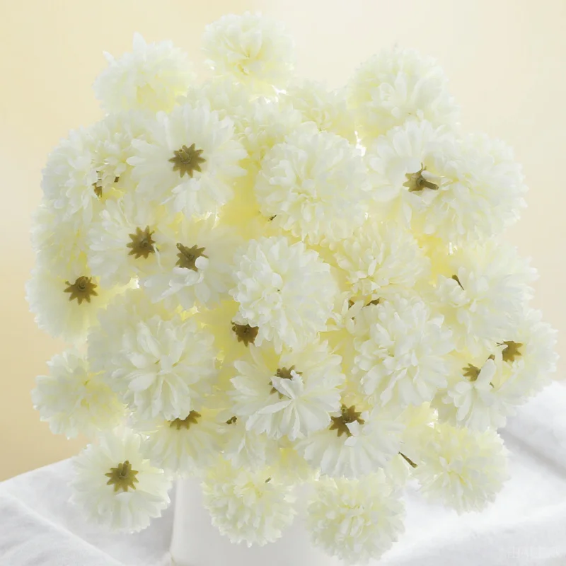 

50Pcs Fake Chrysanthemum Artificial Flowers Wedding Decoration Party Supplies Simulation Chrysanthemum Flower Wedding