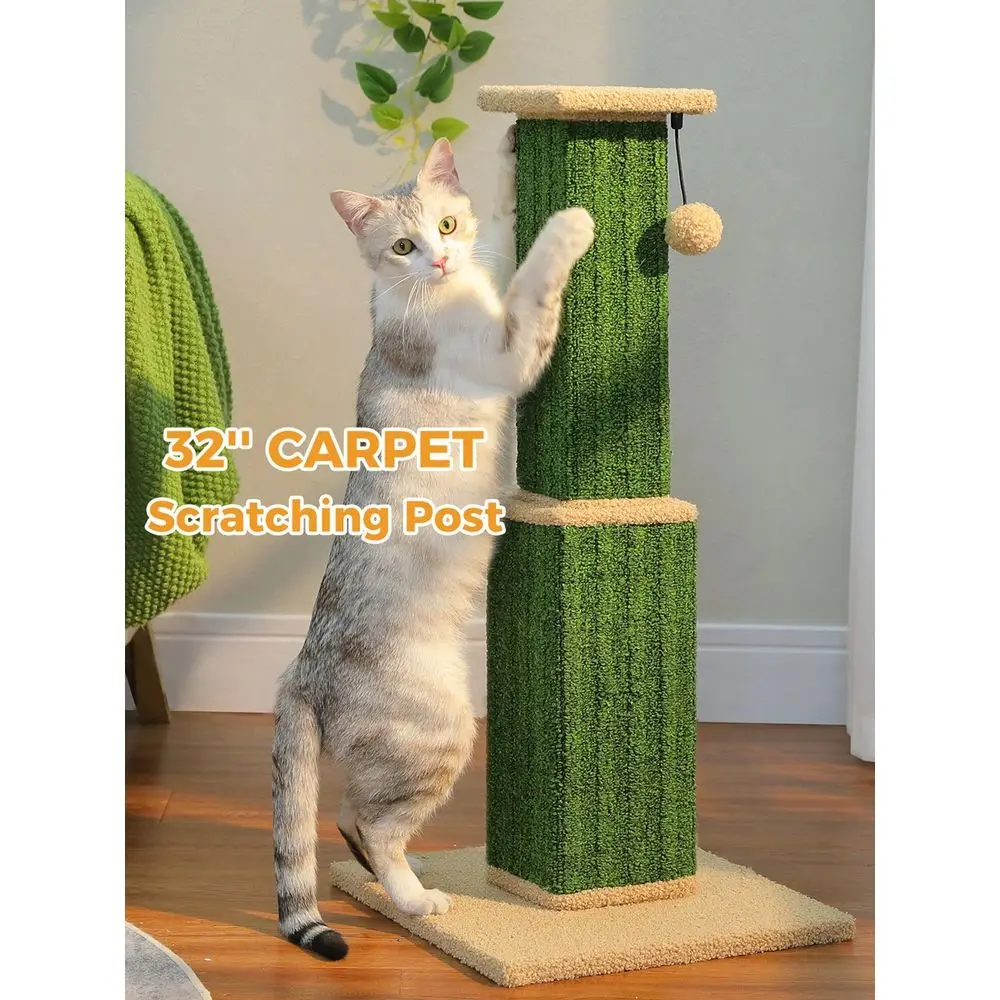 

32 Tall Large Cat ching Post ching Post For Indoor Cats Adults Ultimate ch Post With Woven Sisal, Large Base And