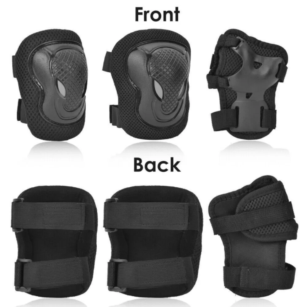 Women Men Elbow Wrist Knee Pads Protective Gear Set Skate Roller Cycling Bike