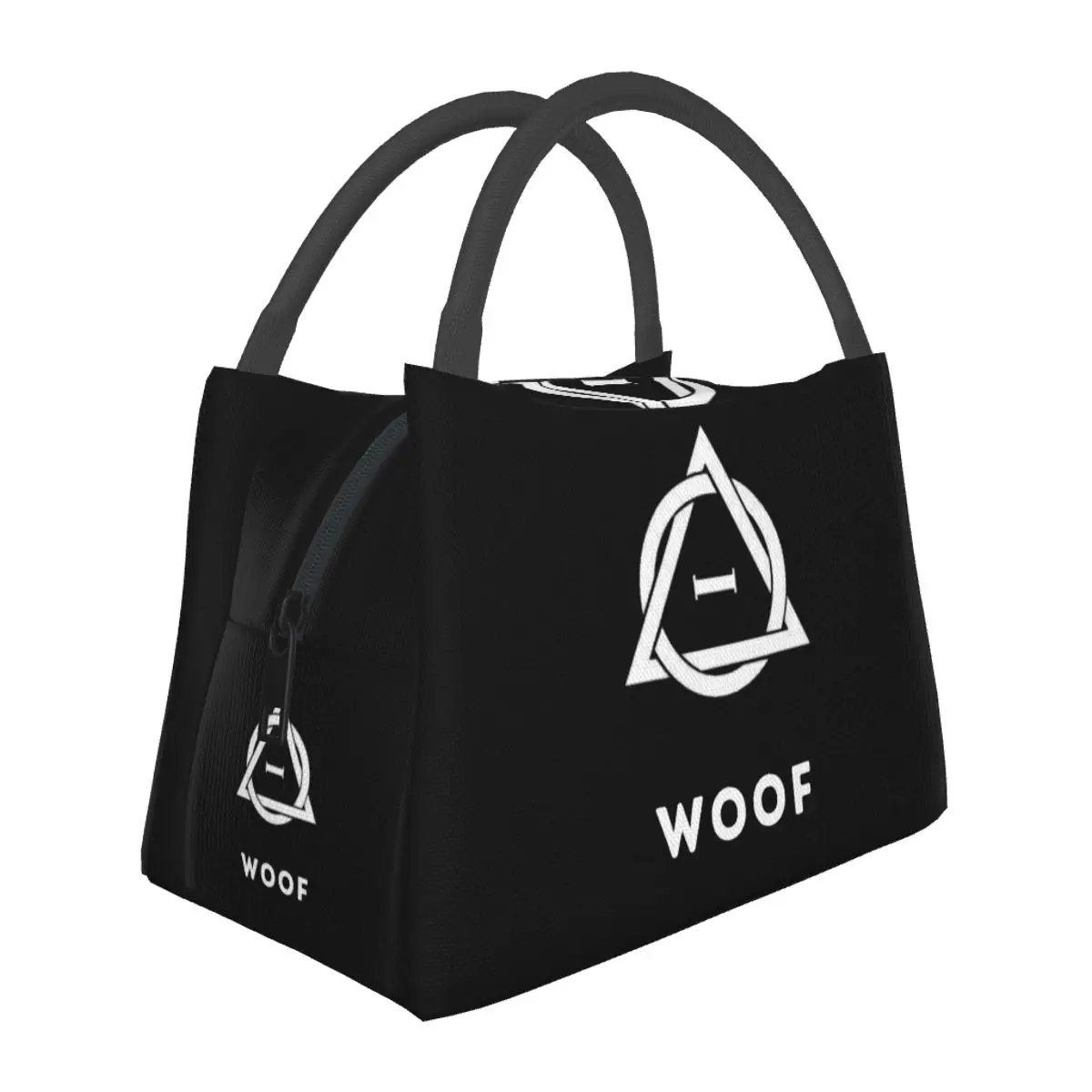 Woof! Therian Therianthropy Symbol Insulated Lunch Bag for School Bento Storage Food Boxes Cooler Thermal Lunch Box Tote