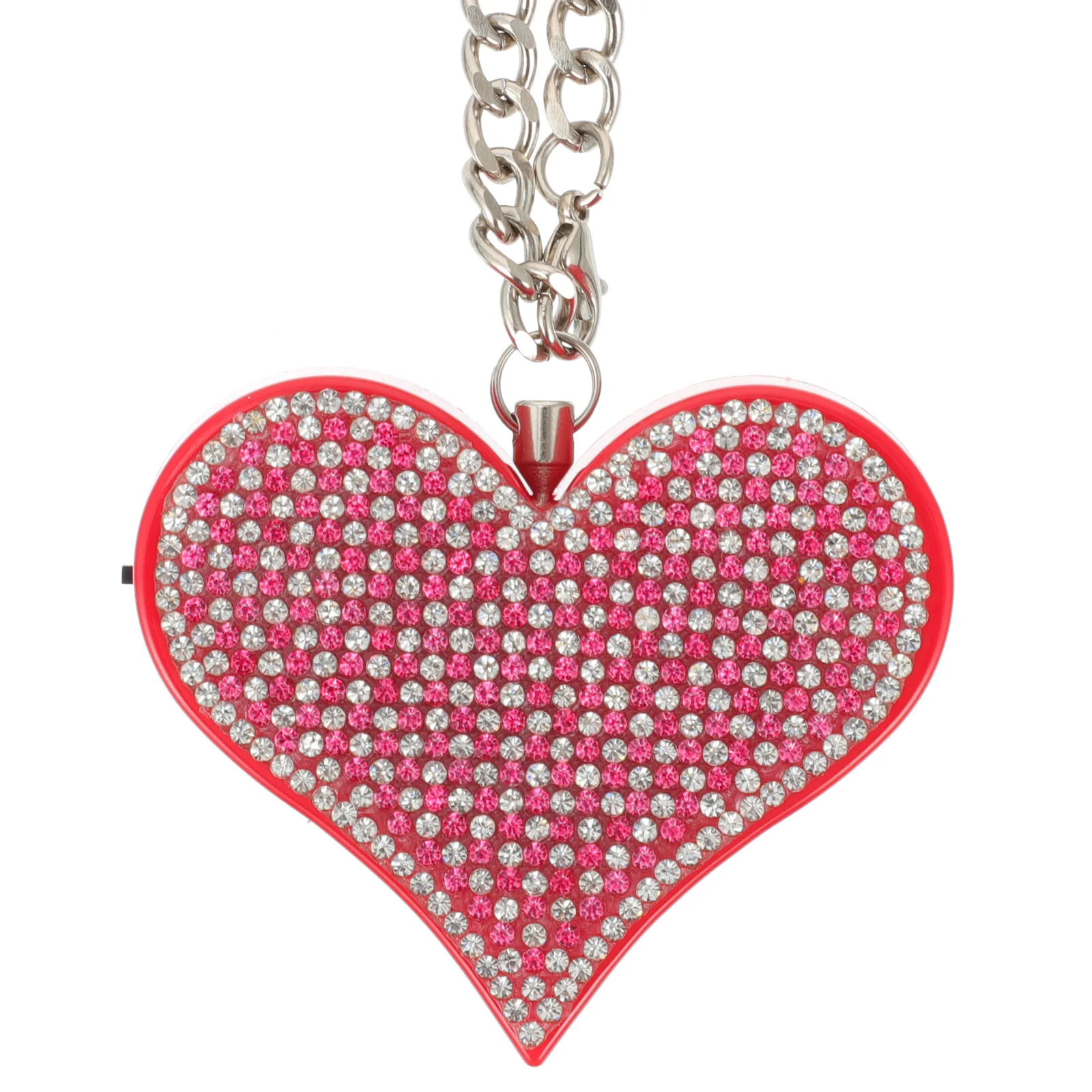 Portable Women Heart-Shape Alarm Anti-Theft Personal Safety Siren Keychain For Emergency Security Device