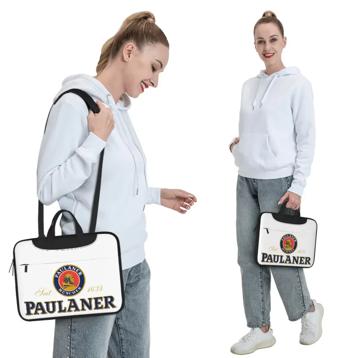Paulaner Munchen Crossbody Laptop Bag Case Computer Bag 13 14 15.6 Inch Notebook Pouch for Macbook Pro Lenovo