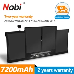 Nobi A1405 Laptop Battery For Apple Macbook Air 13 Inch A1496 A1369 A1466 A1377 2011 - 2015 Year Batteries Free Tools 6700mAh