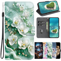 Stand Flip Wallet Case For Huawei P Smart Z P Smart 2019 2020 2021 Enjoy 50z 10s 9S 9 Plus 7S Flip Painted Pattern Wallet Case