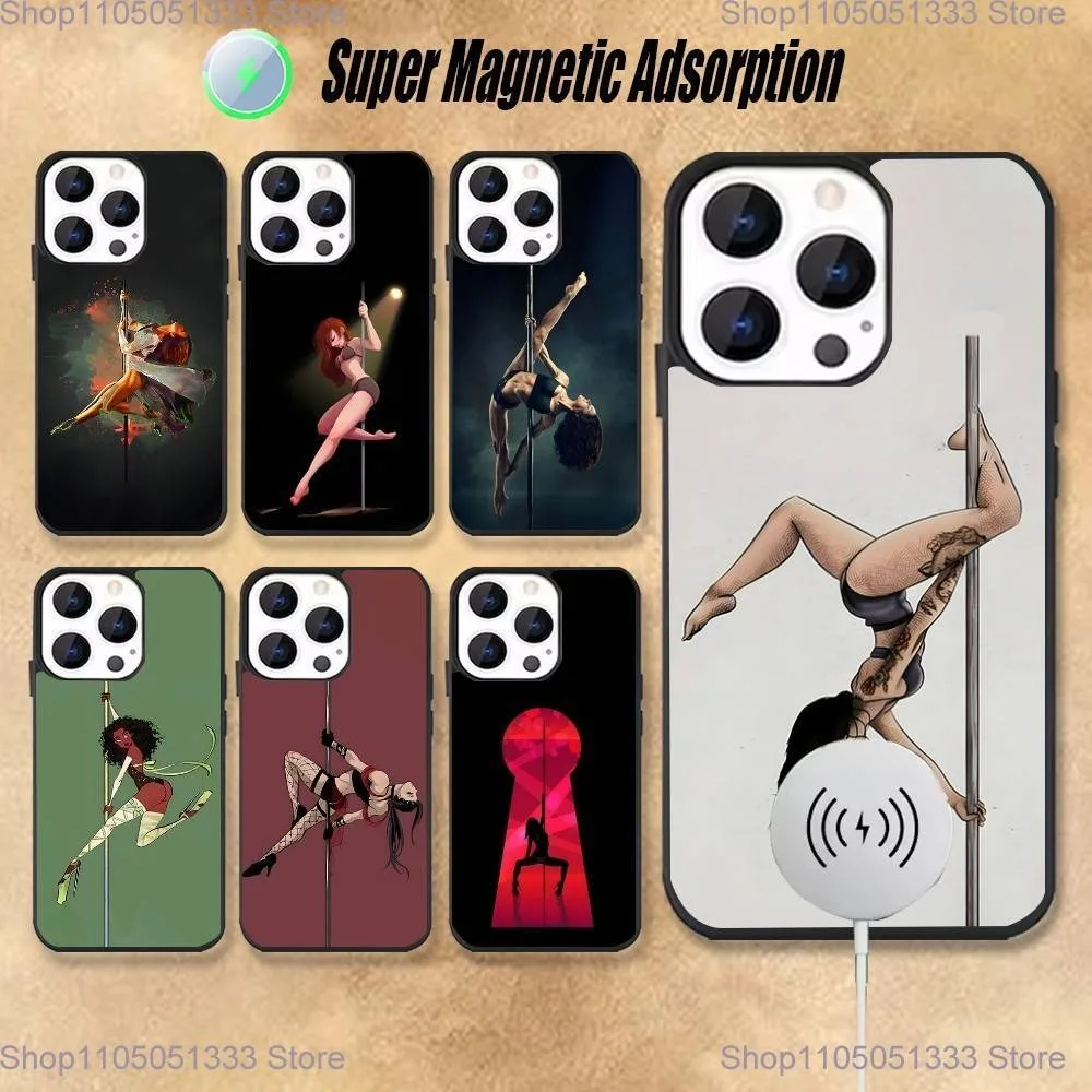 

Pole Dance Dancing Fitness Phone Case For iPhone 17,16,15,14,13,12,11,Pro,Max,Plus,Mini,Magsafe,Magnetic Wireless Charging Case