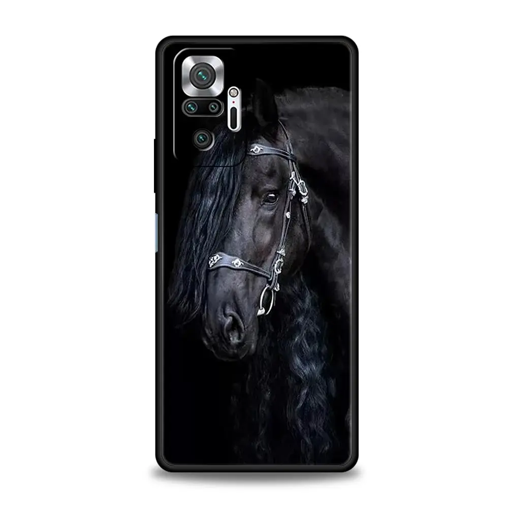 Running Horse Wild Animals Phone Case For Xiaomi Redmi Note 13 12 5G 11 10 Pro Plus 4G 9S 9 8 7 9T 13C 10C 9C 9A Silicone Cover