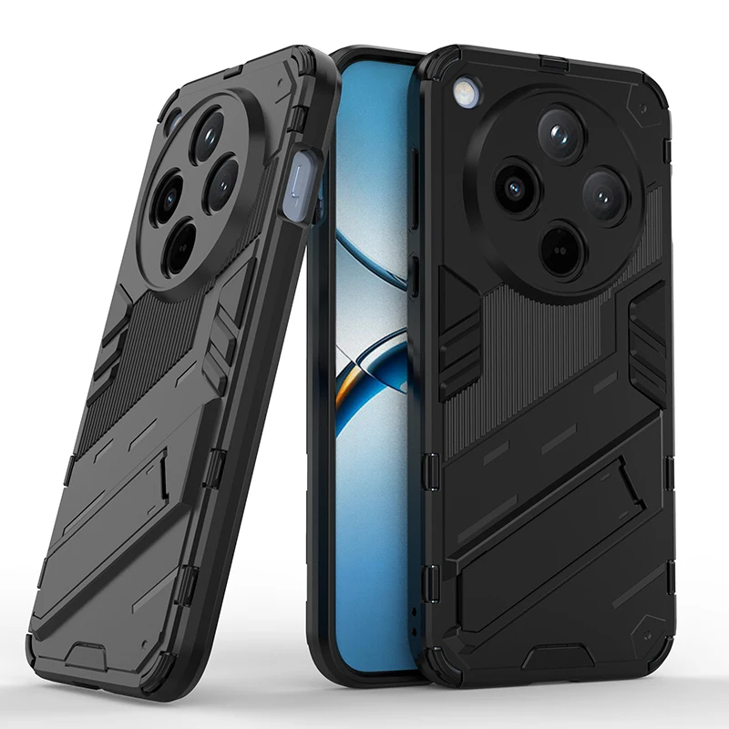 For OPPO Find X8 Pro Back Cover Phone Case Shockproof Armor Anti-Fall Corner reinforcement Protect Kickstand Coque Funda Cases