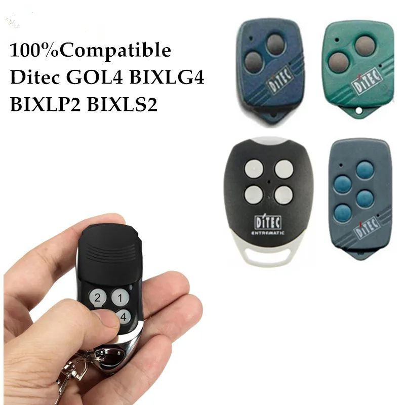 Ditec GOL4 Ditec BIXLP2 Compatible Remote Control Transmitter DITEC Garage Gate Door Opener 433,92Mhz Rolling Code