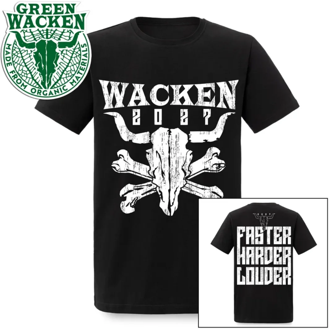 Wacken Open Air T-shirt Jolly Wacken 2027 Retro Heavy Metal Rock Music T-shirt Summer Men's Women's T-Shirt Kid's Clothing ﻿