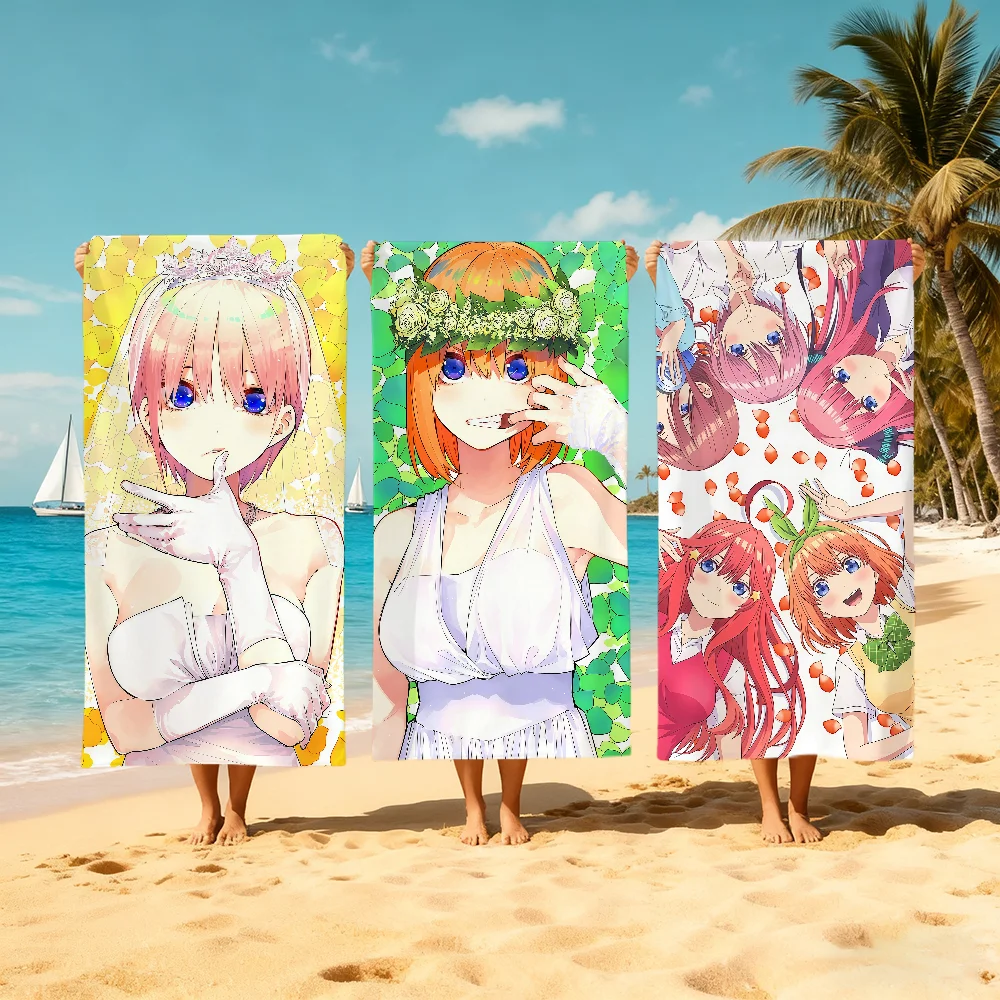 Anime Q-Quintessential Q-quintuplets Towel Beach Quick Dry Soft Pool Towels Gift for Travel Gym Shower Camping sports