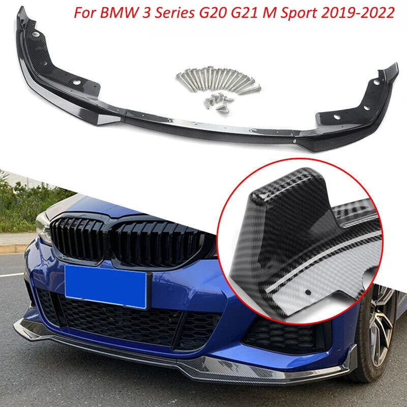 

Front Bumper Splitter Lip For BMW 3 Series G20 G21 320i 330i 2019-2022 M Sport Style Diffuser Guard Car Body Kit Cover