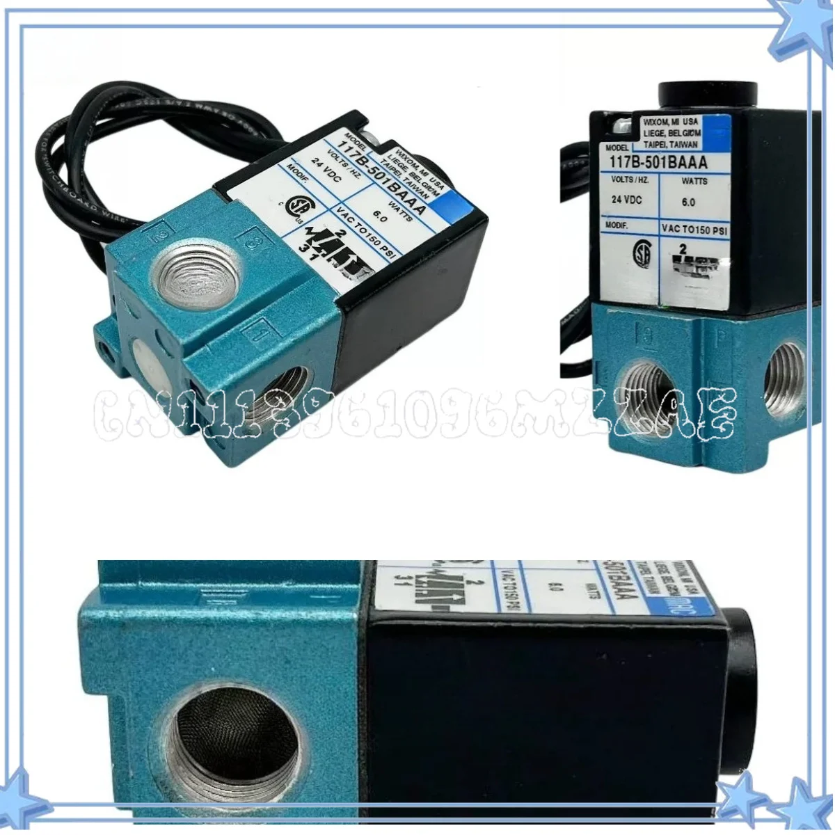 High Frequency Solenoid Valve 117B-501BAAA/117B-111BA/117B-111BA Original and Genuine