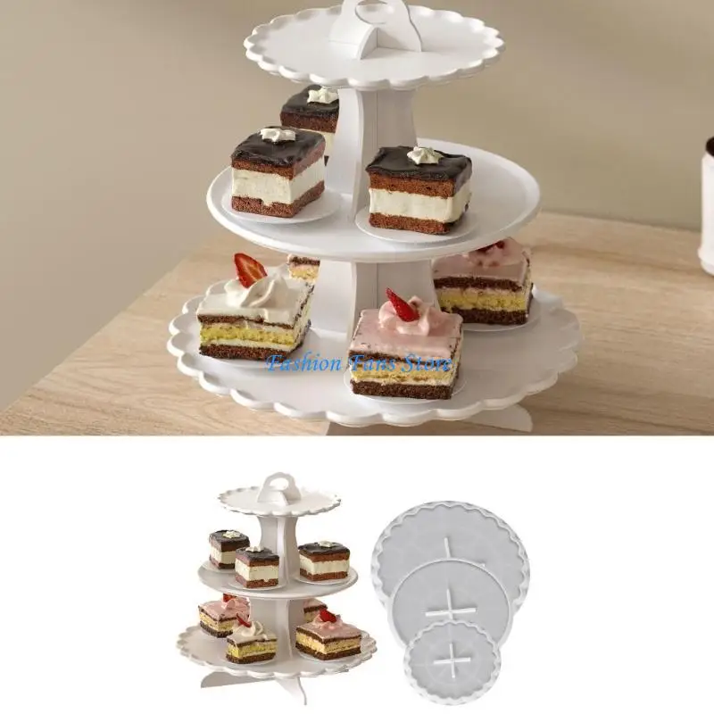 

Форма для эпоксидной смолы, 3 яруса, форма для полки для торта, фруктов, силиконовая подставка для хранения, форма для десерта,