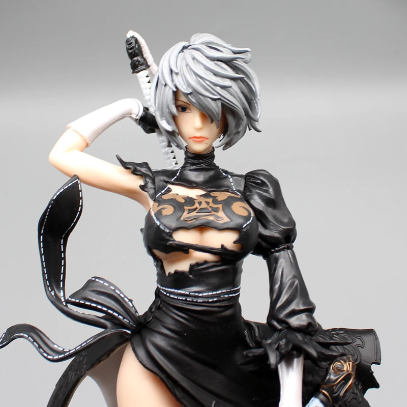 Nier Automata 2B Action Figure Anime YoRHa No.2 Type 2B Machine Lifeform Figuras Toys 33cm PVC GK Statue Collection Model Gift