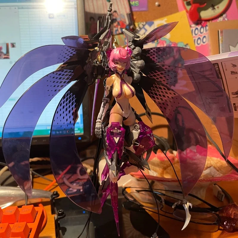 متوفر في المخزون رودو Rs-02 نجمة زهرة سوداء قزحية لطيف روبوت فتاة الشكل عمل كامل أنيمي نموذج مناسبة للأولاد جمع نموذج الهدايا