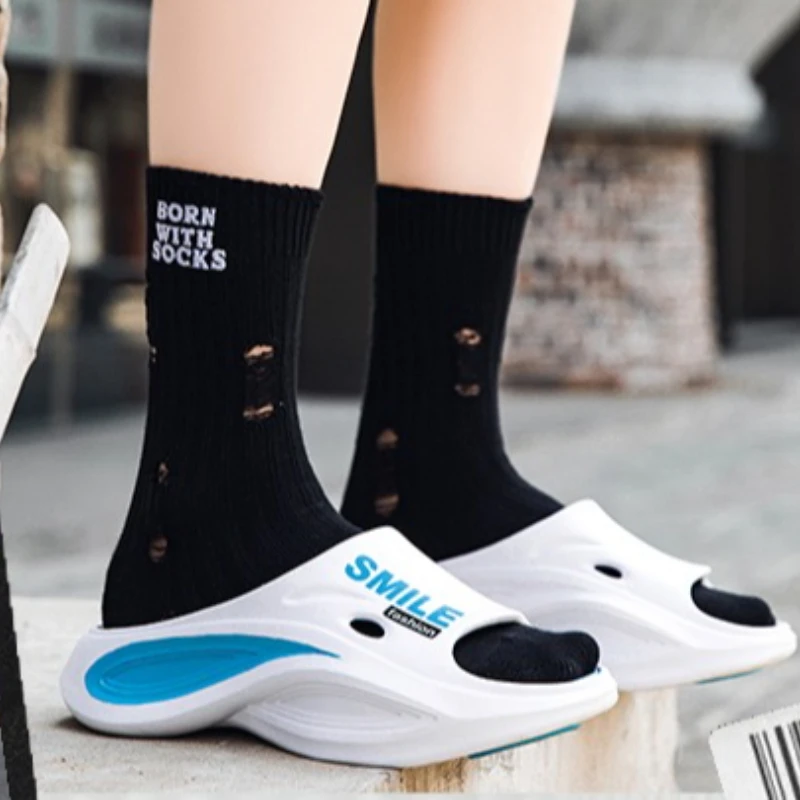 

Summer Casual Beach Sandals Flip-flops for Water-walking Multi-color Soft Stretchy Slip-on Style Lightweight Large Size Slippers