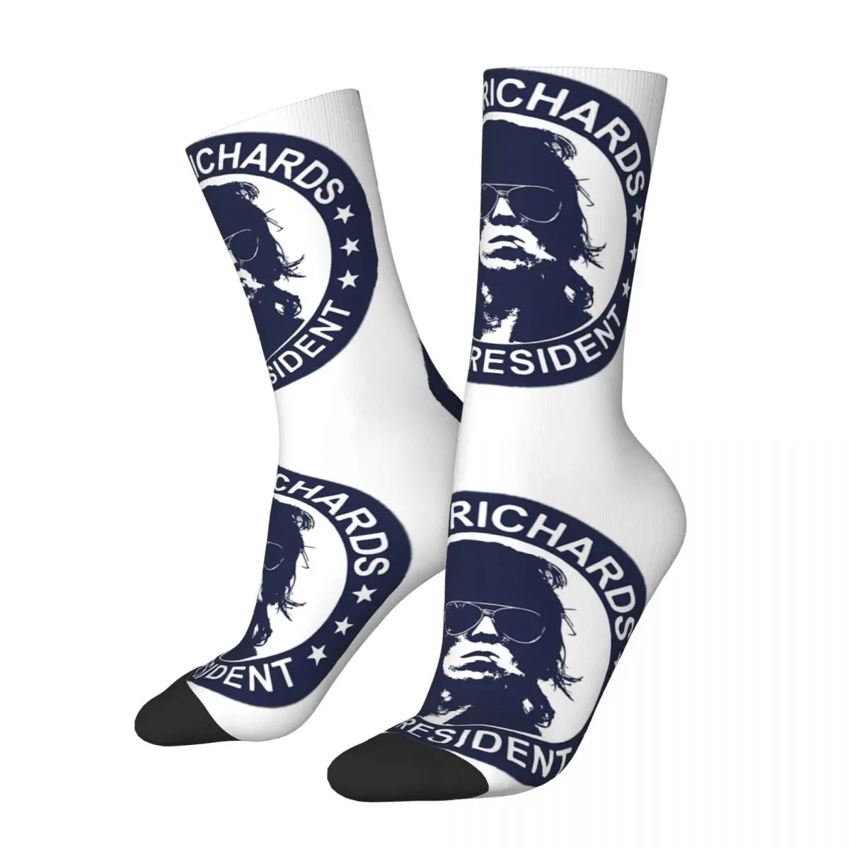 Hip Hop Retro Vintage Music Band-Classic Hackney Diamonds Tour Essential Crazy Men's Socks Unisex Mick Jagger Crew Sock Gift