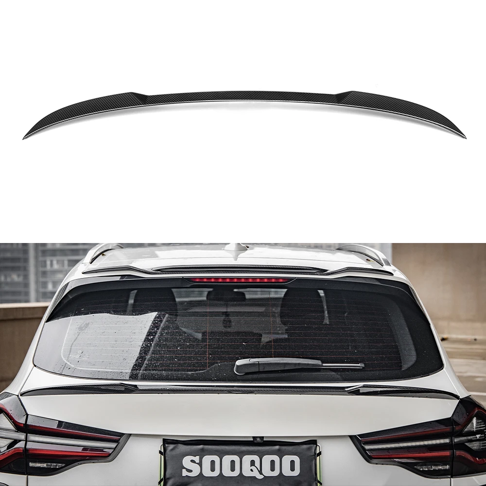 

For BMW IX3 G08 BEV SQ Style Carbon Fiber Car Spoilers Dry Rear Bumper With Single Deck Easy Replacement Installation IX3 Model