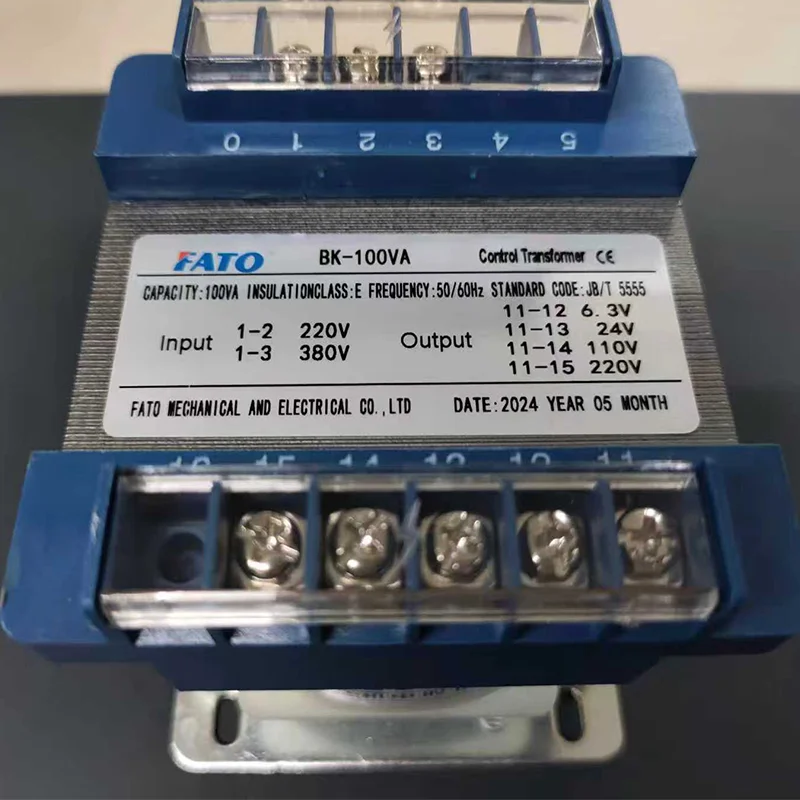 BK-100VA Control Transformer Input 380V 220V Output 220V 110V 36V 24V 12V 6V