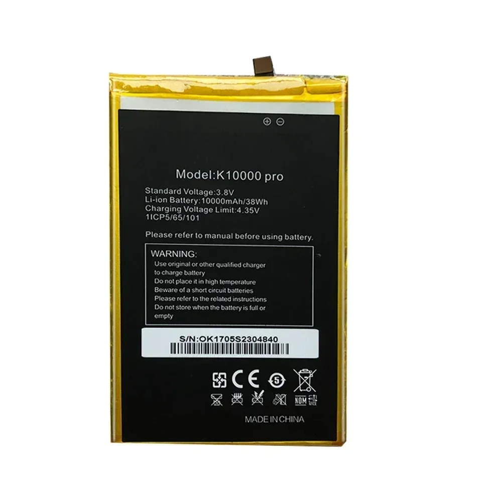 Battery 10000mAh For Oukitel K10000 Pro K10000Pro Bateria