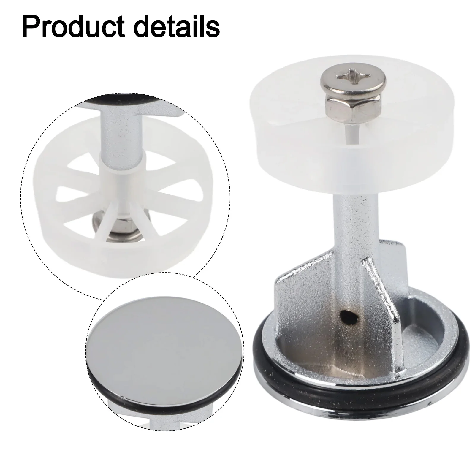 60mm To 80mm Chrome Sink Waste Prevents Hair Blockage Easy Installation Process Height Adjustable Design Chrome Plated Finish