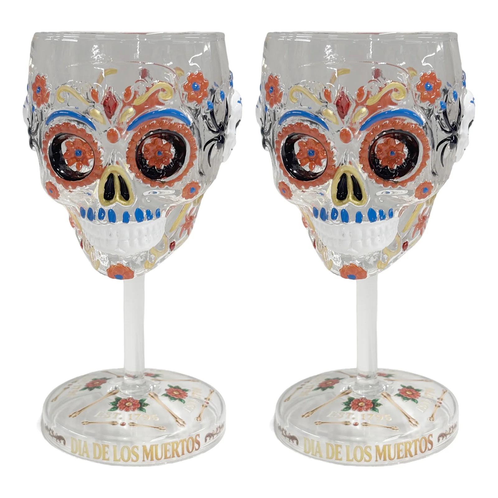 Skull Wine Goblet Barware Accessories Whiskey Cup Drink Goblet Goblet Drinking Cup for Liquors After-Dinner Drinks and More
